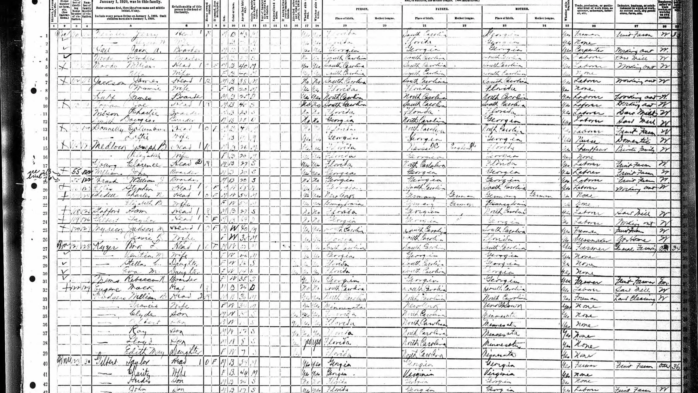 1920 US Census