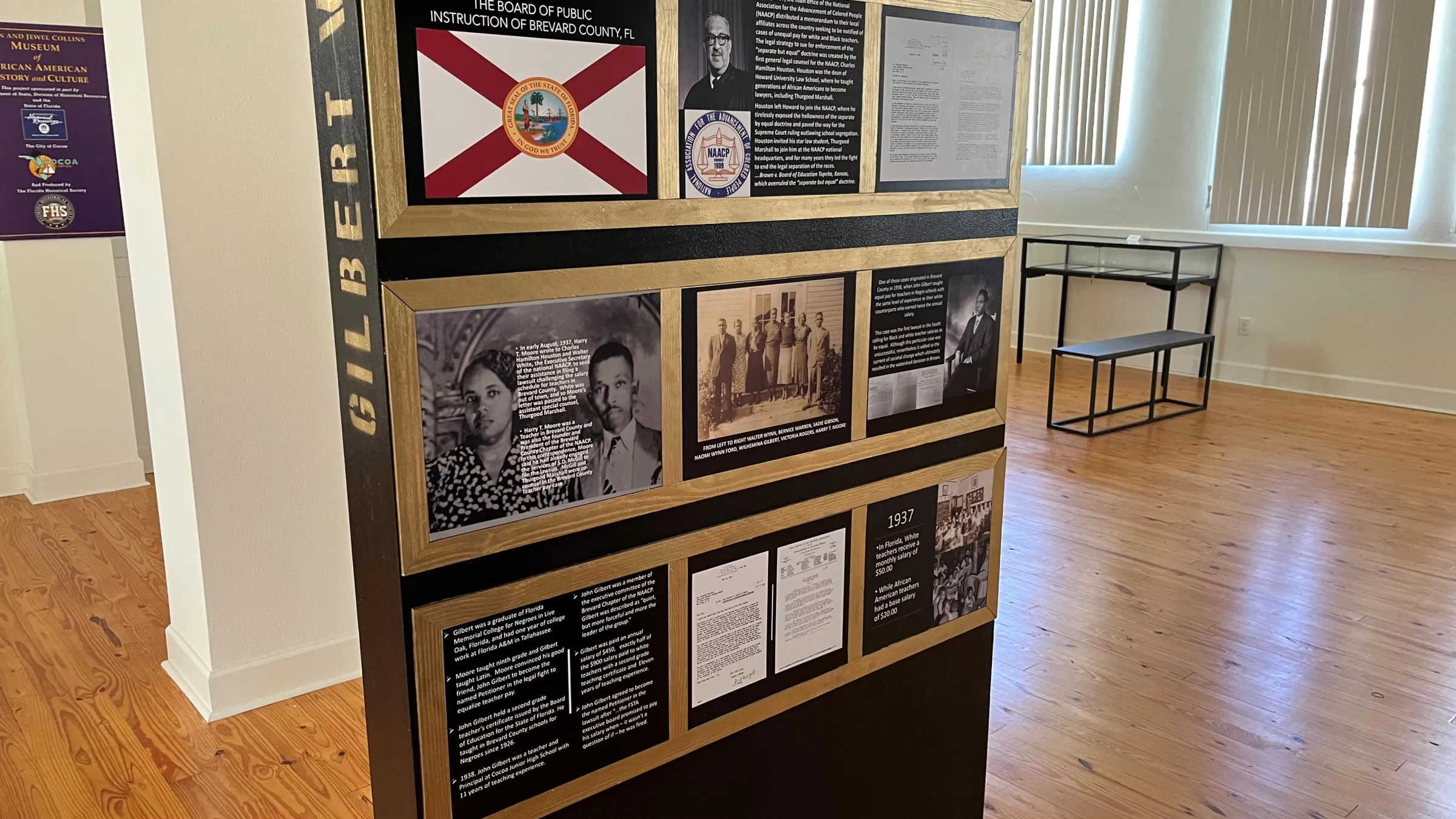 Left interior of Gilbert Exhibit at the Collins Museum