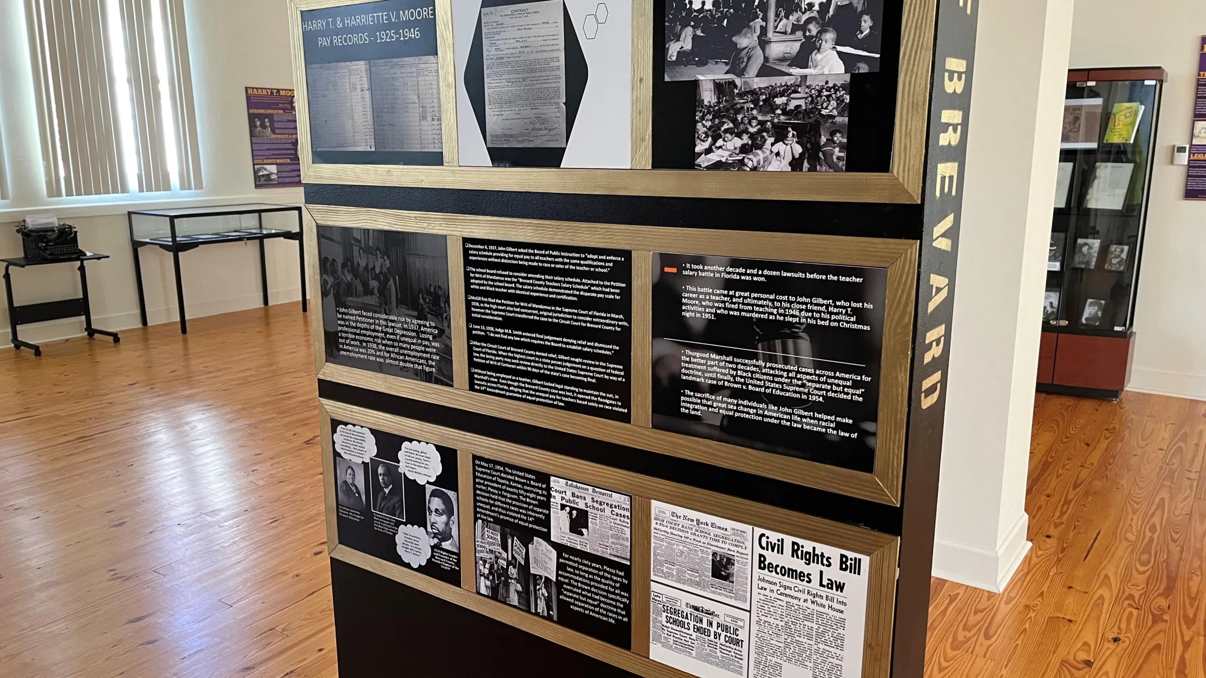 Right interior of Gilbert Exhibit at the Collins Museum
